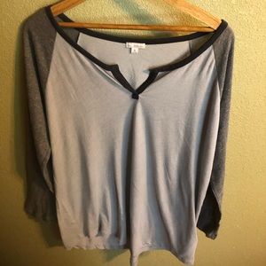 *MOVING SALE* Gray Baseball Tee